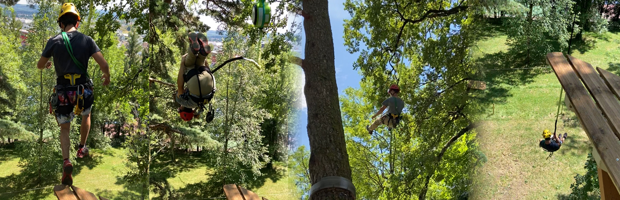 AccrOrillac | Parcours tyrolienne et saut dans le vide